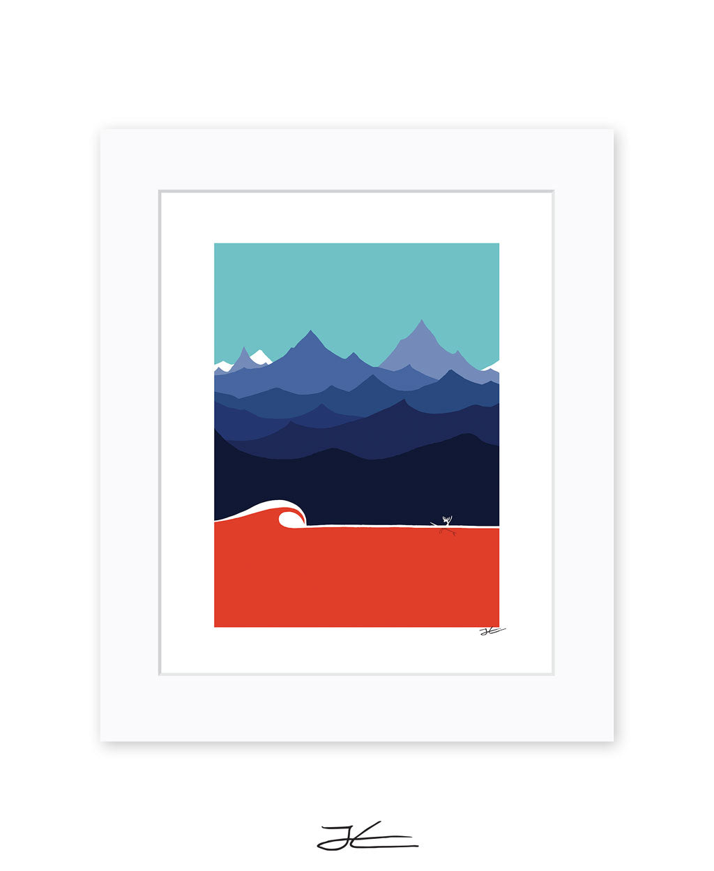 The Moose and The Wave - Print/ Framed Print