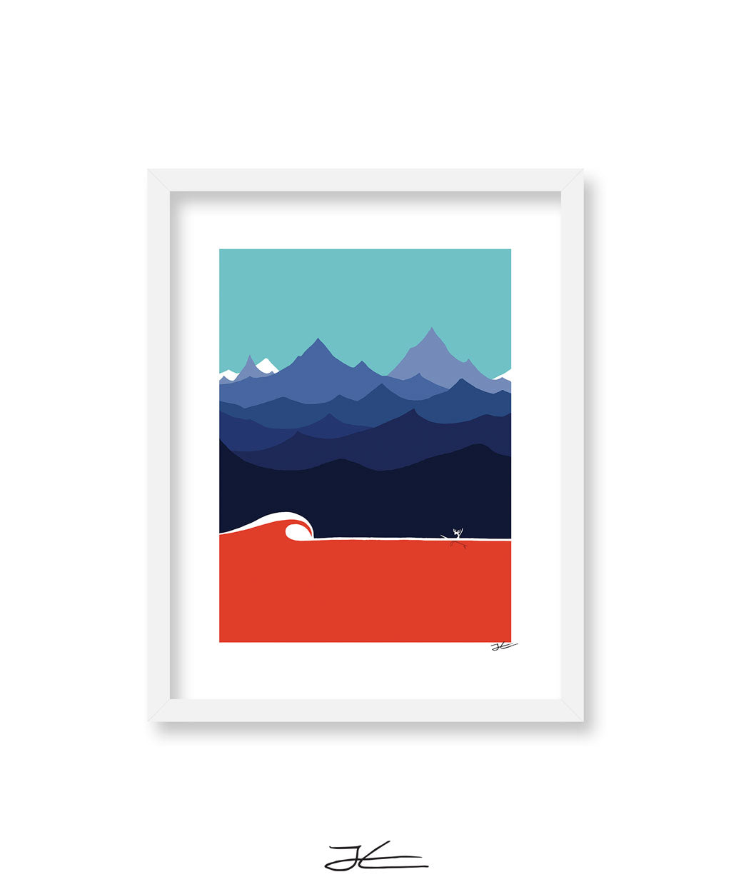 The Moose and The Wave - Print/ Framed Print