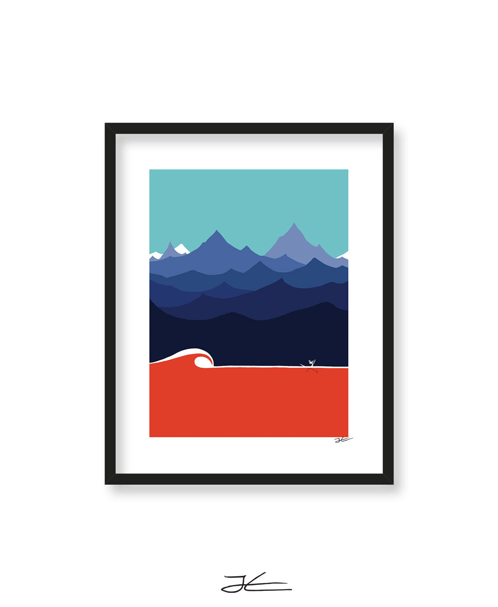 The Moose and The Wave - Print/ Framed Print