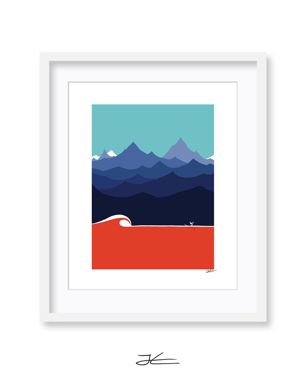 The Moose and The Wave - Print/ Framed Print