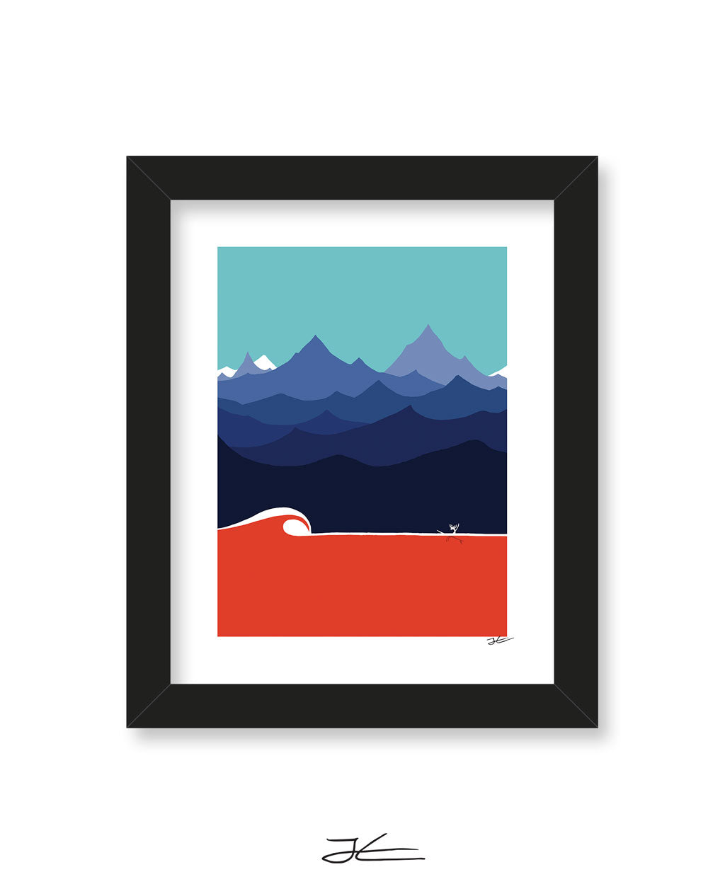 The Moose and The Wave - Print/ Framed Print