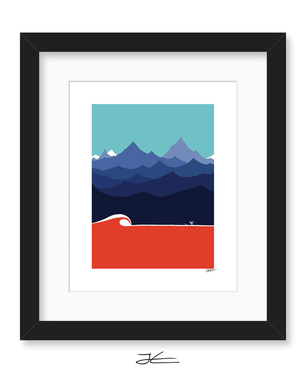 The Moose and The Wave - Print/ Framed Print