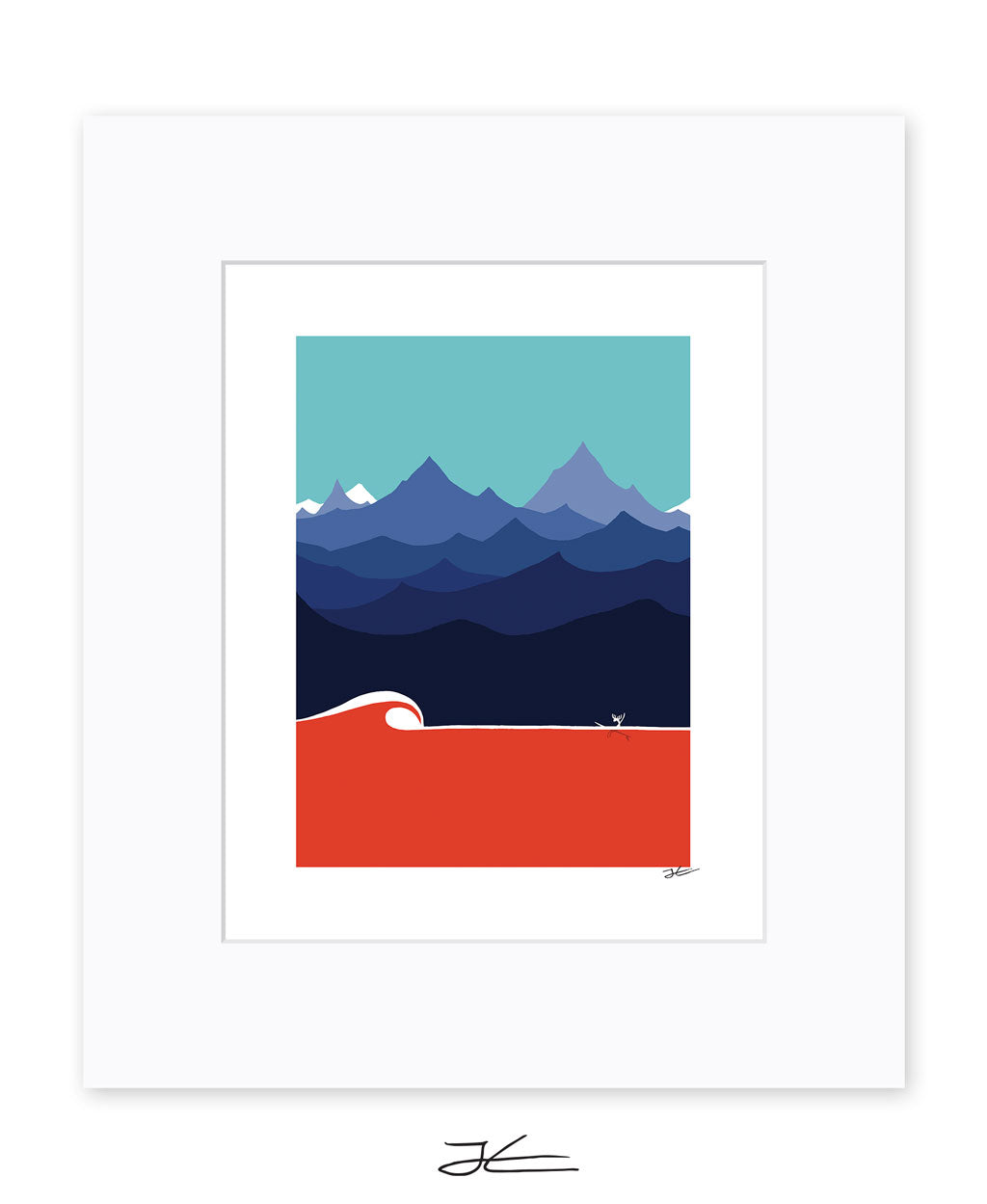 The Moose and The Wave - Print/ Framed Print