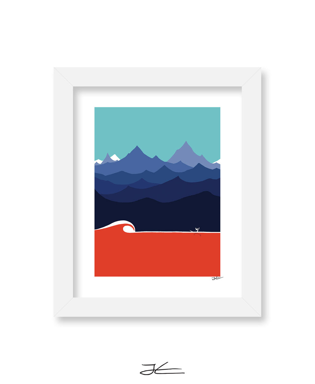 The Moose and The Wave - Print/ Framed Print