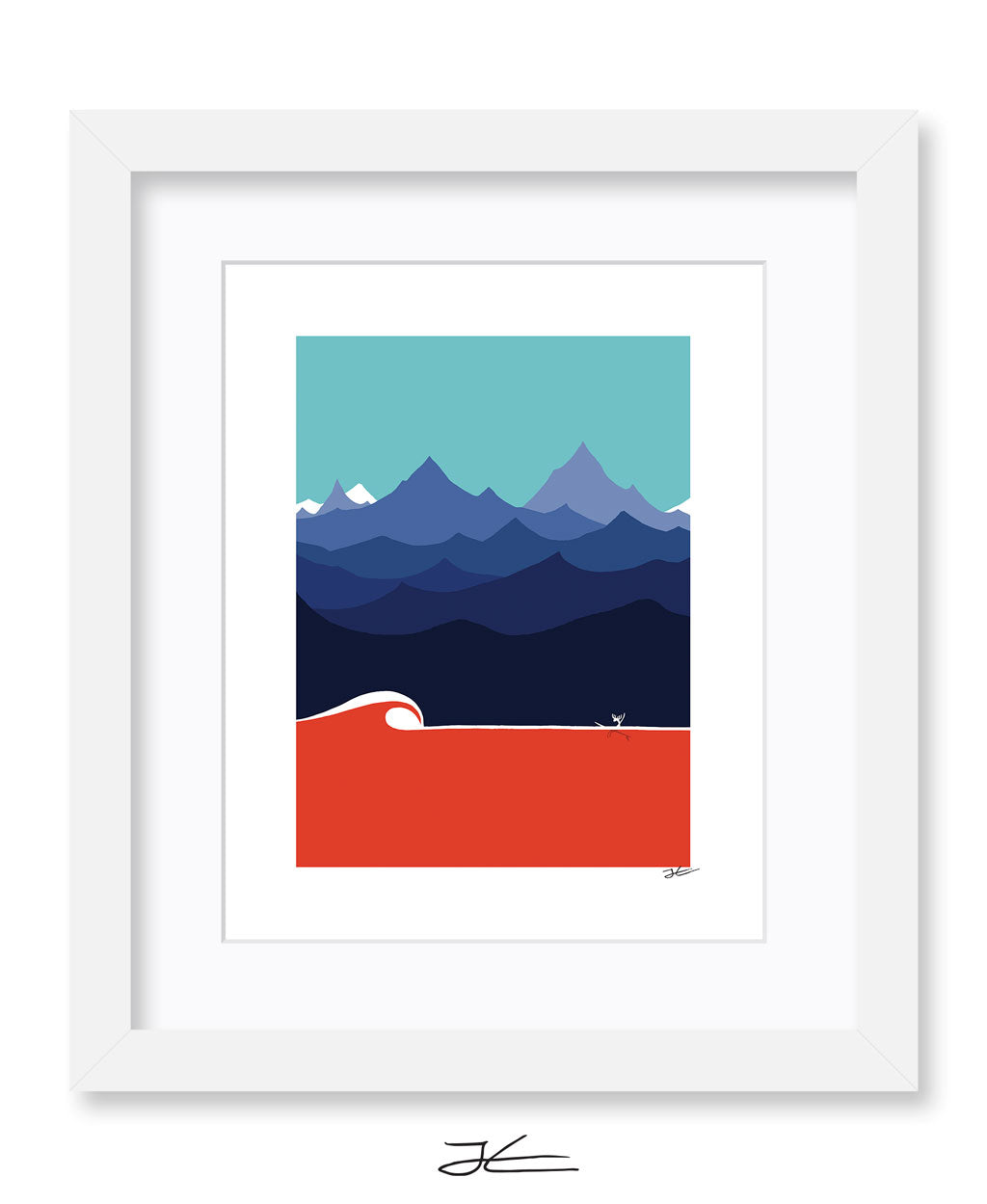 The Moose and The Wave - Print/ Framed Print