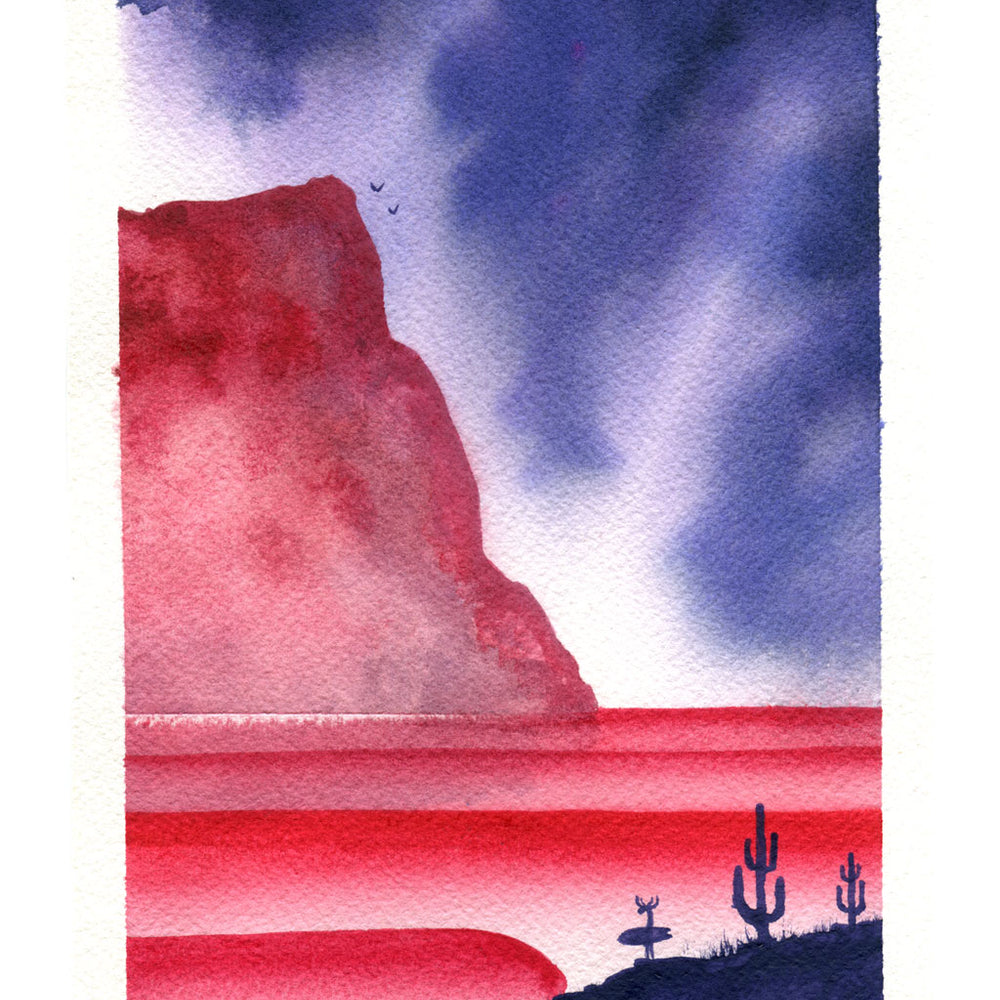 
                  
                    The Red Mountain. Original illustration
                  
                