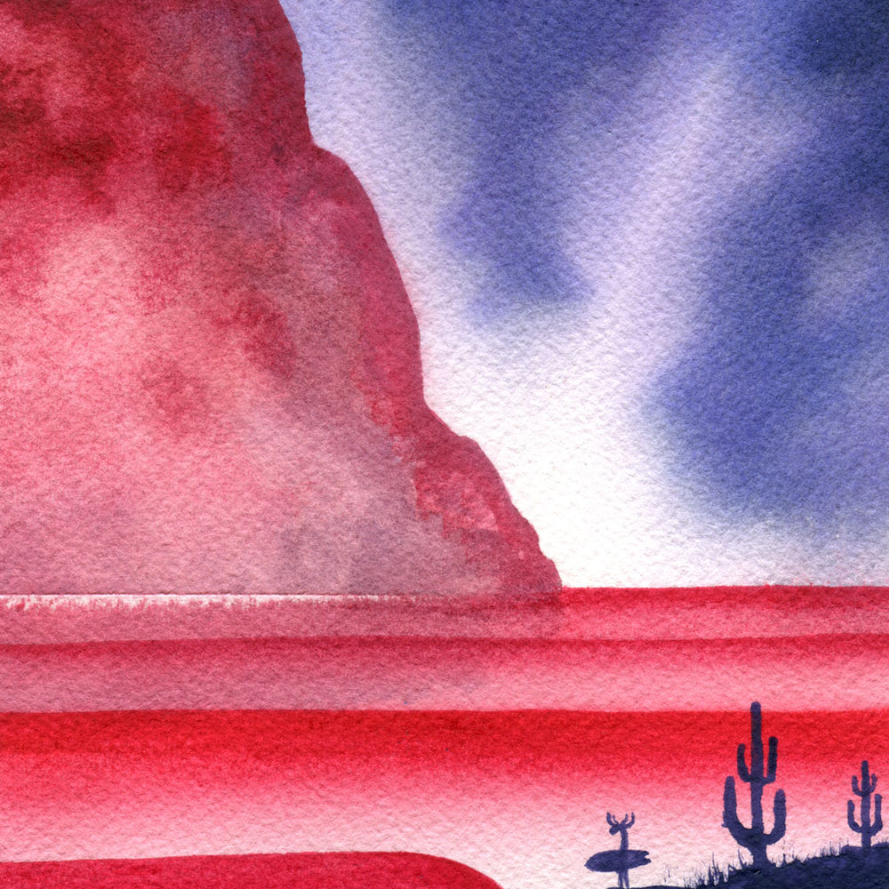 
                  
                    The Red Mountain. Original illustration
                  
                
