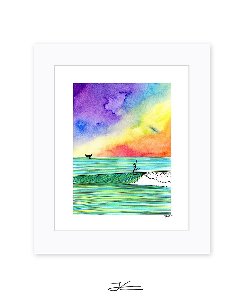 The Wolf and The Whale - Print/ Framed Print