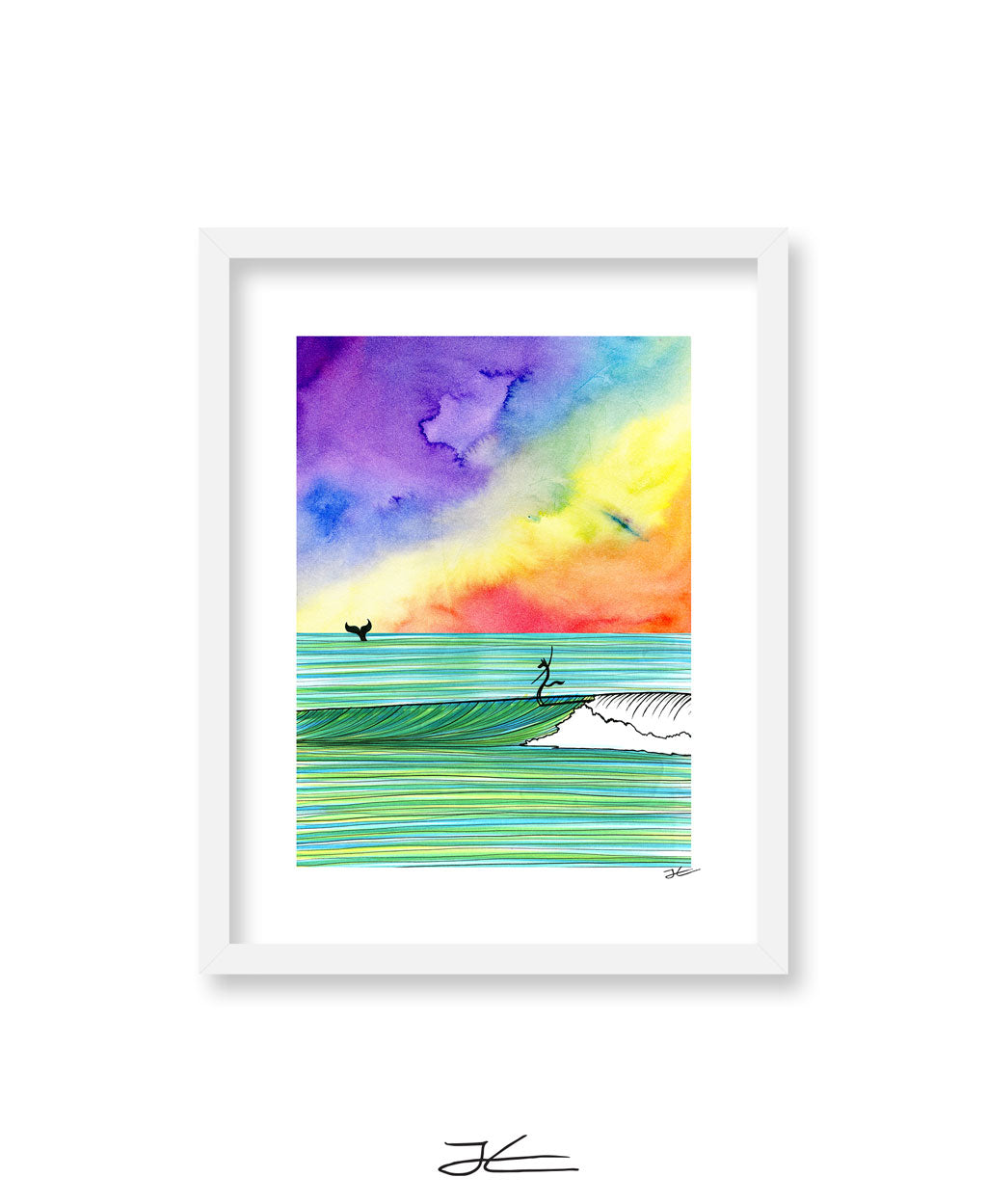 The Wolf and The Whale - Print/ Framed Print