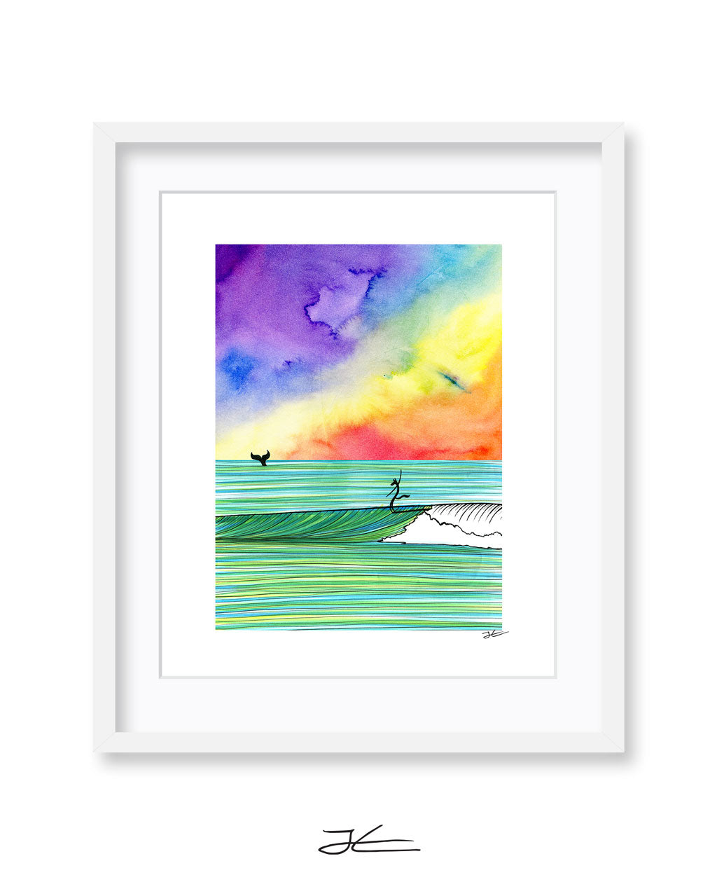 The Wolf and The Whale - Print/ Framed Print