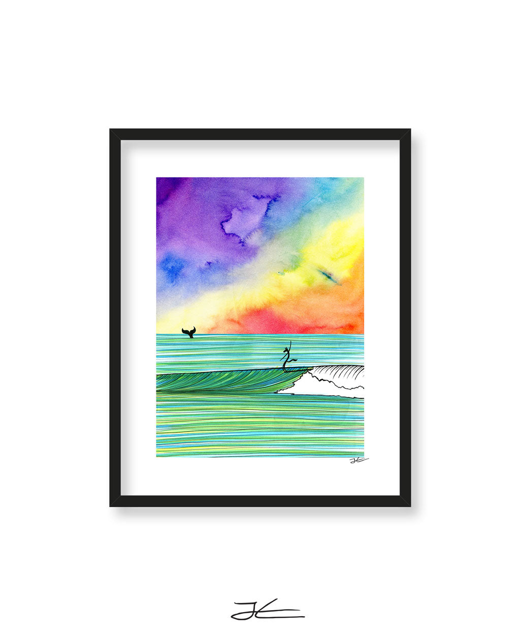 The Wolf and The Whale - Print/ Framed Print