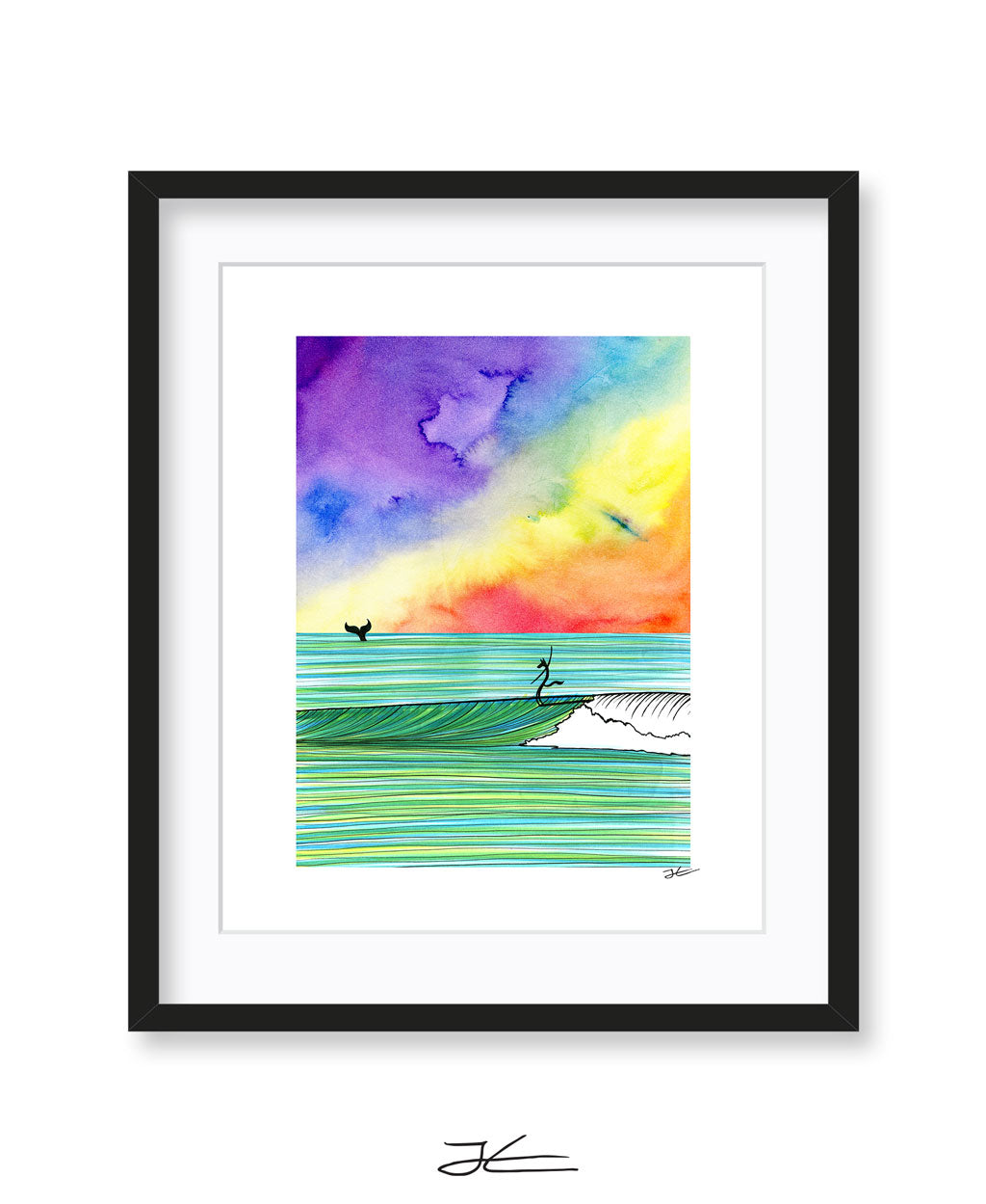The Wolf and The Whale - Print/ Framed Print