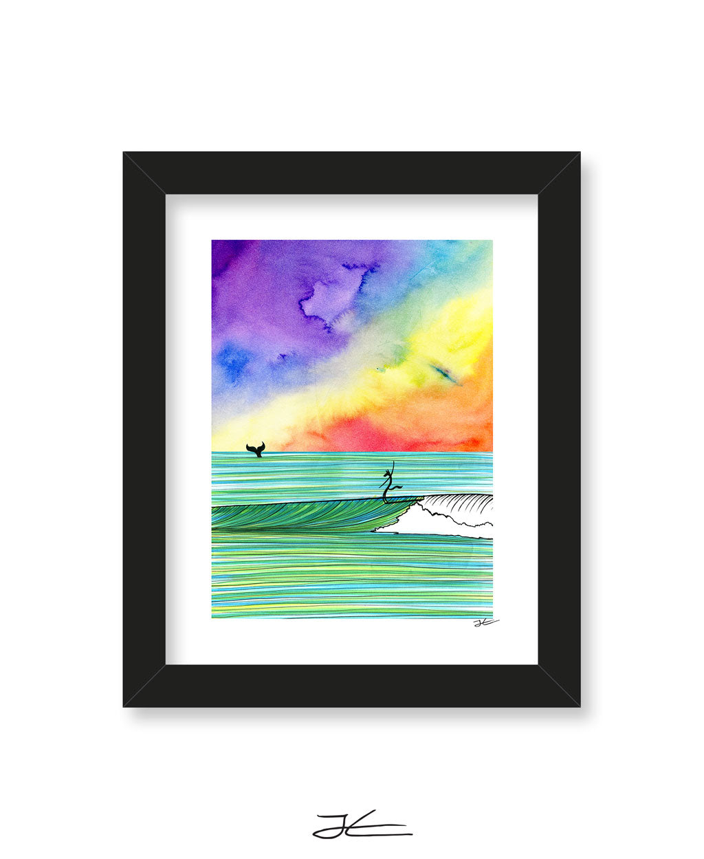 The Wolf and The Whale - Print/ Framed Print