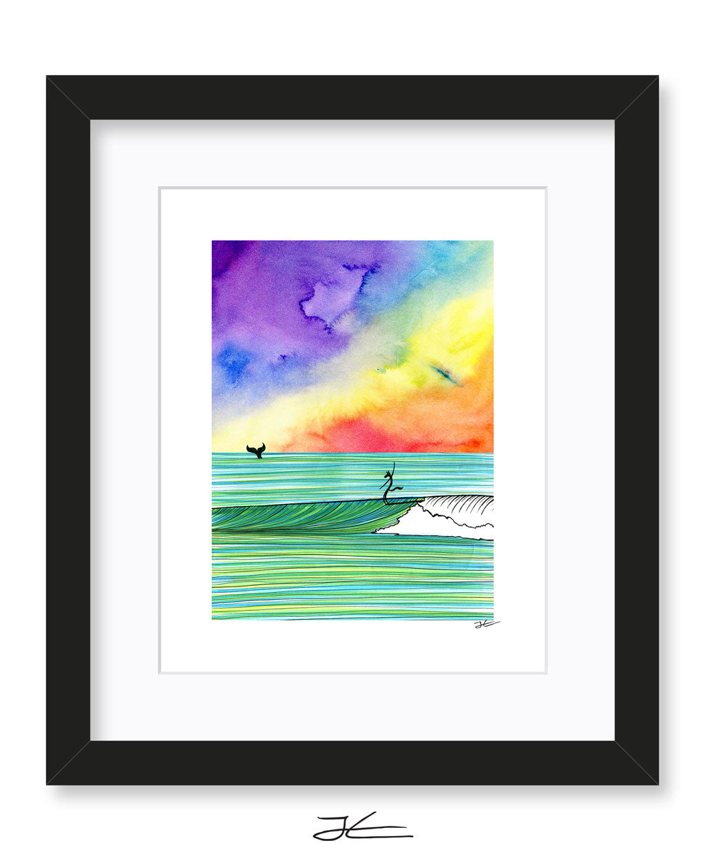 The Wolf and The Whale - Print/ Framed Print