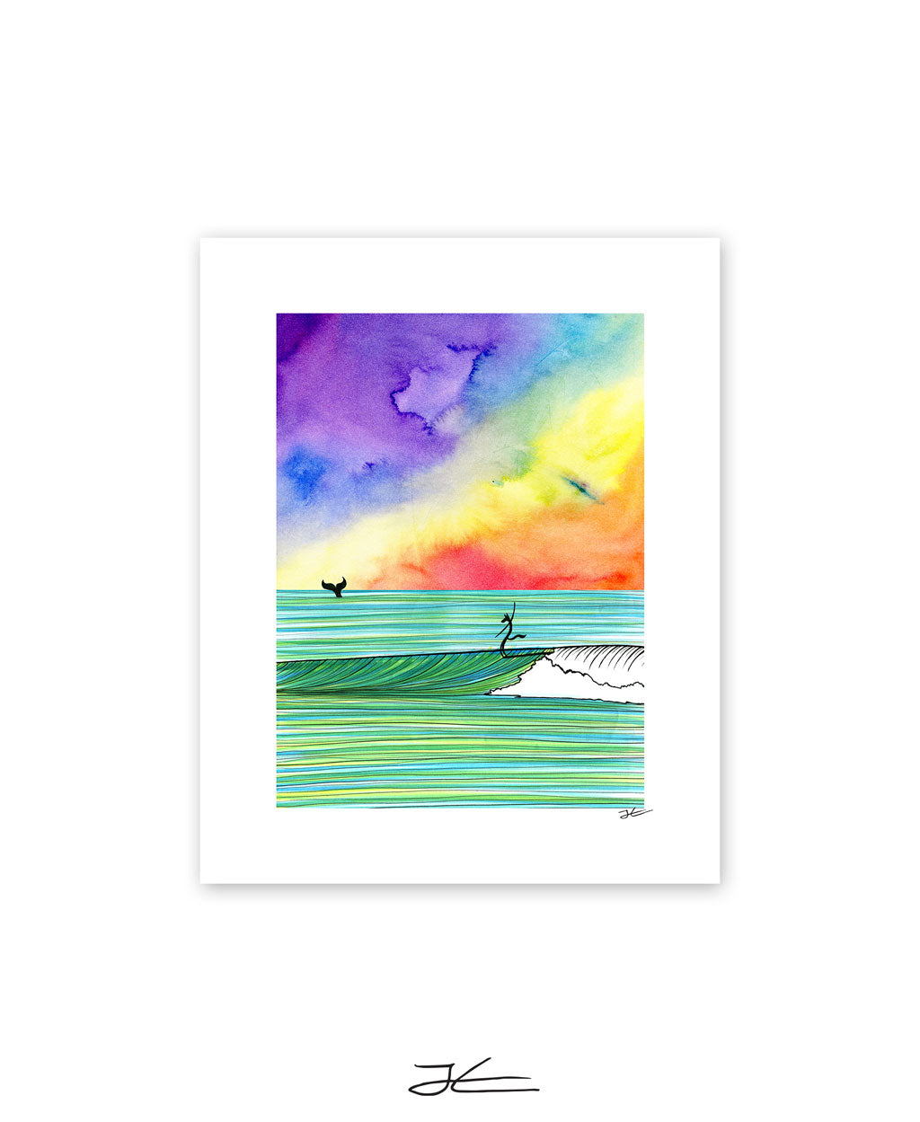 The Wolf and The Whale - Print/ Framed Print