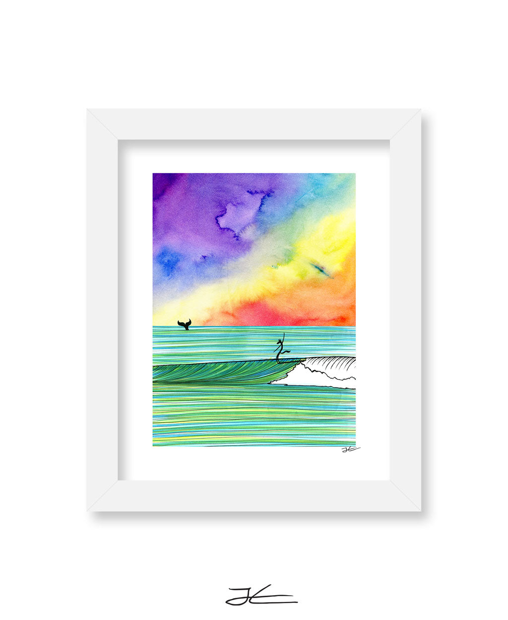 The Wolf and The Whale - Print/ Framed Print