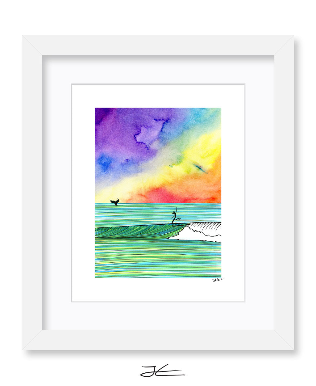 The Wolf and The Whale - Print/ Framed Print