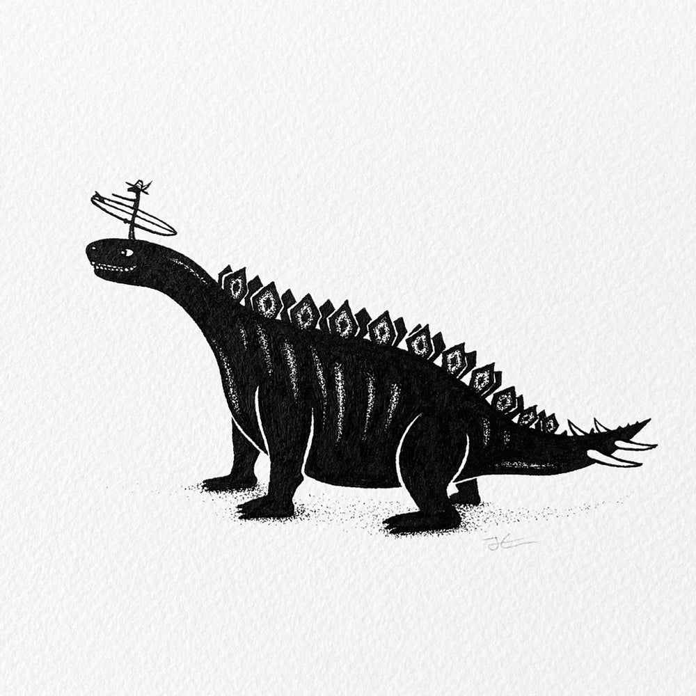 Tigerosaurus. Original illustration - SOLD OUT