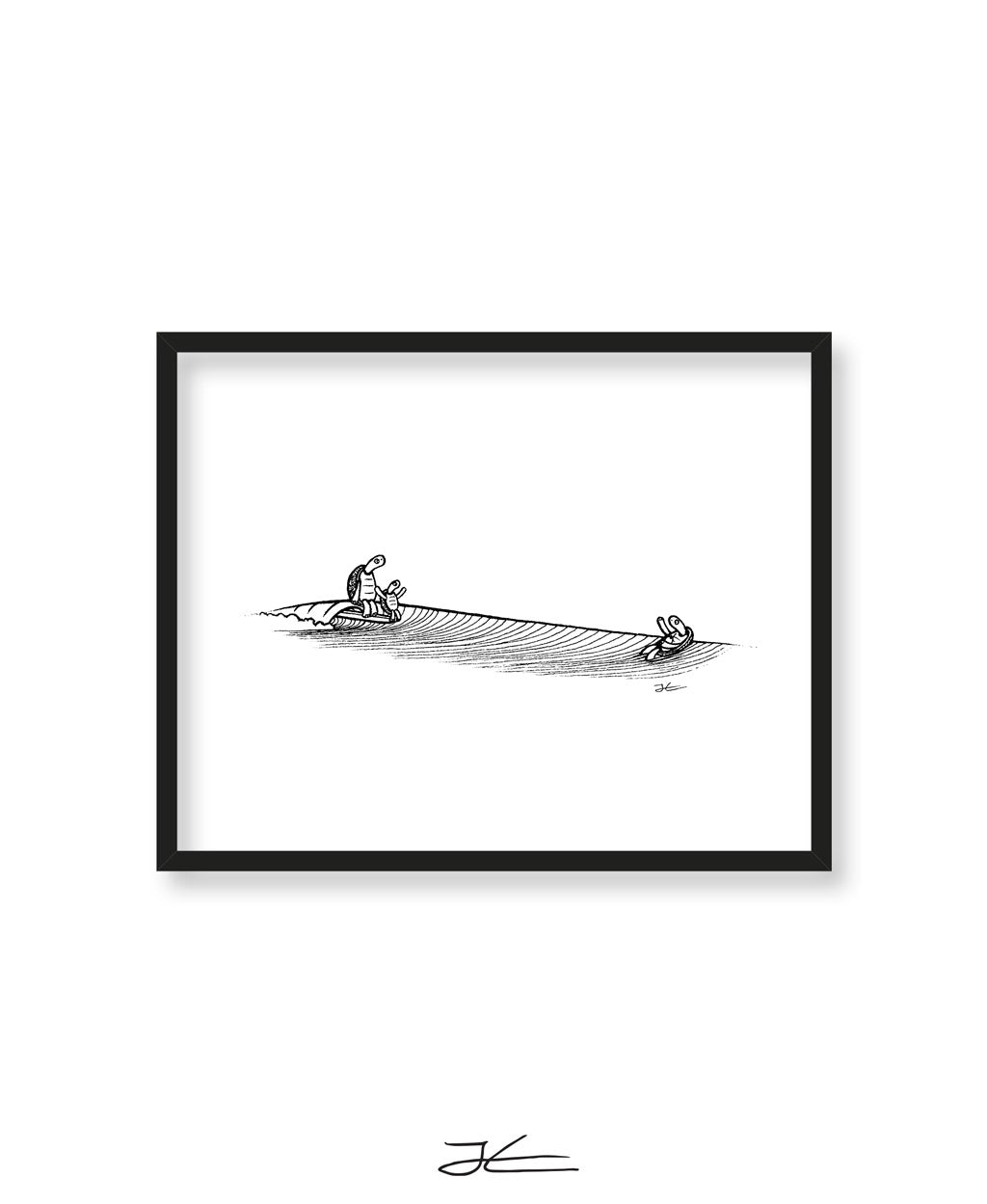 Turtle Family Fun - Print/ Framed Print