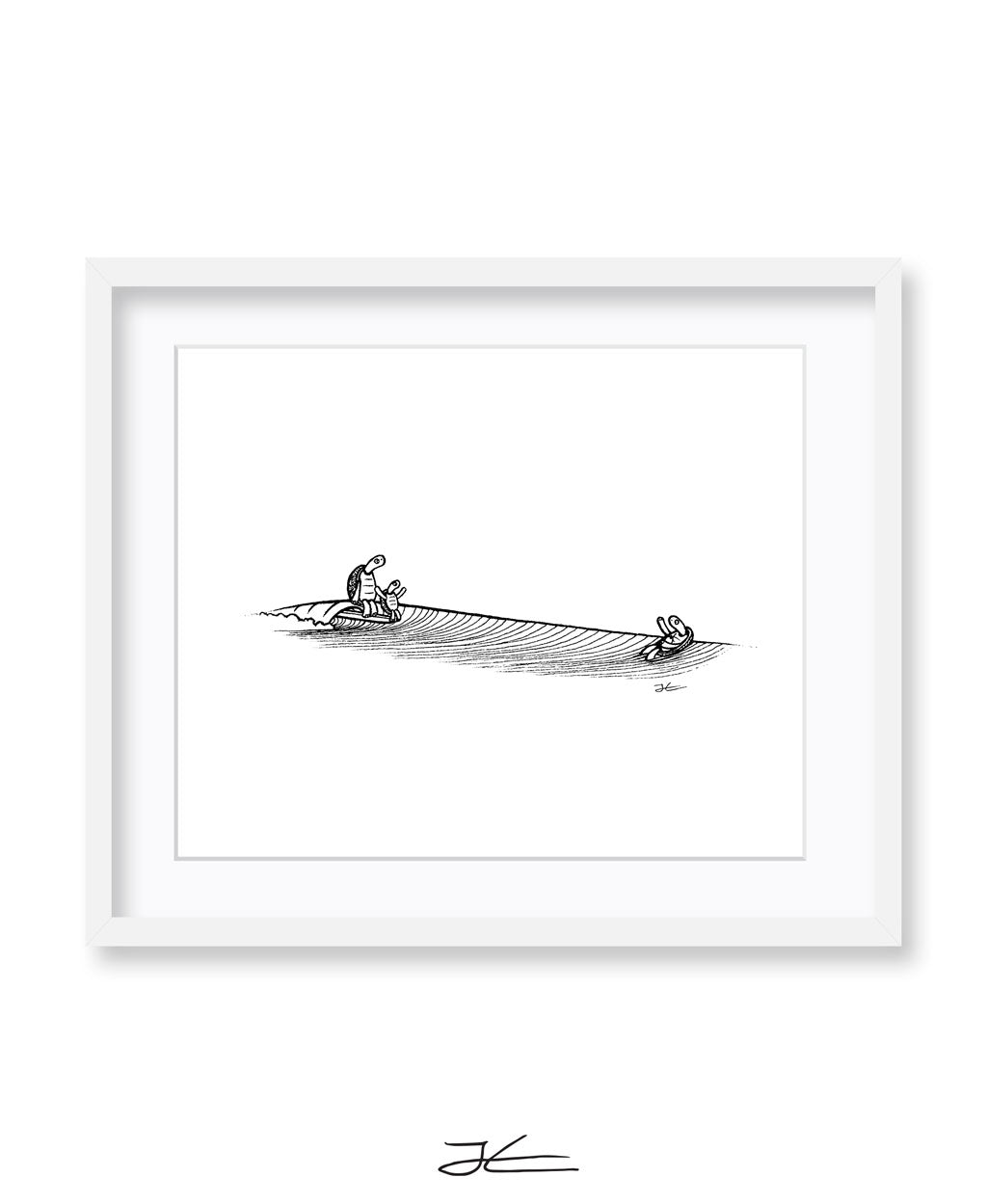 Turtle Family Fun - Print/ Framed Print