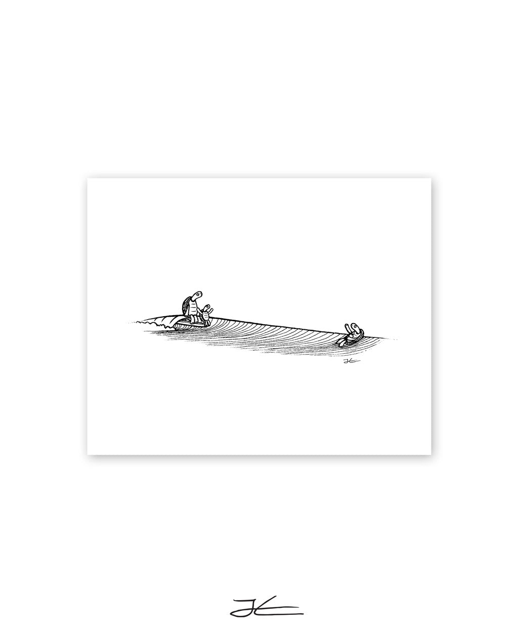 Turtle Family Fun - Print/ Framed Print