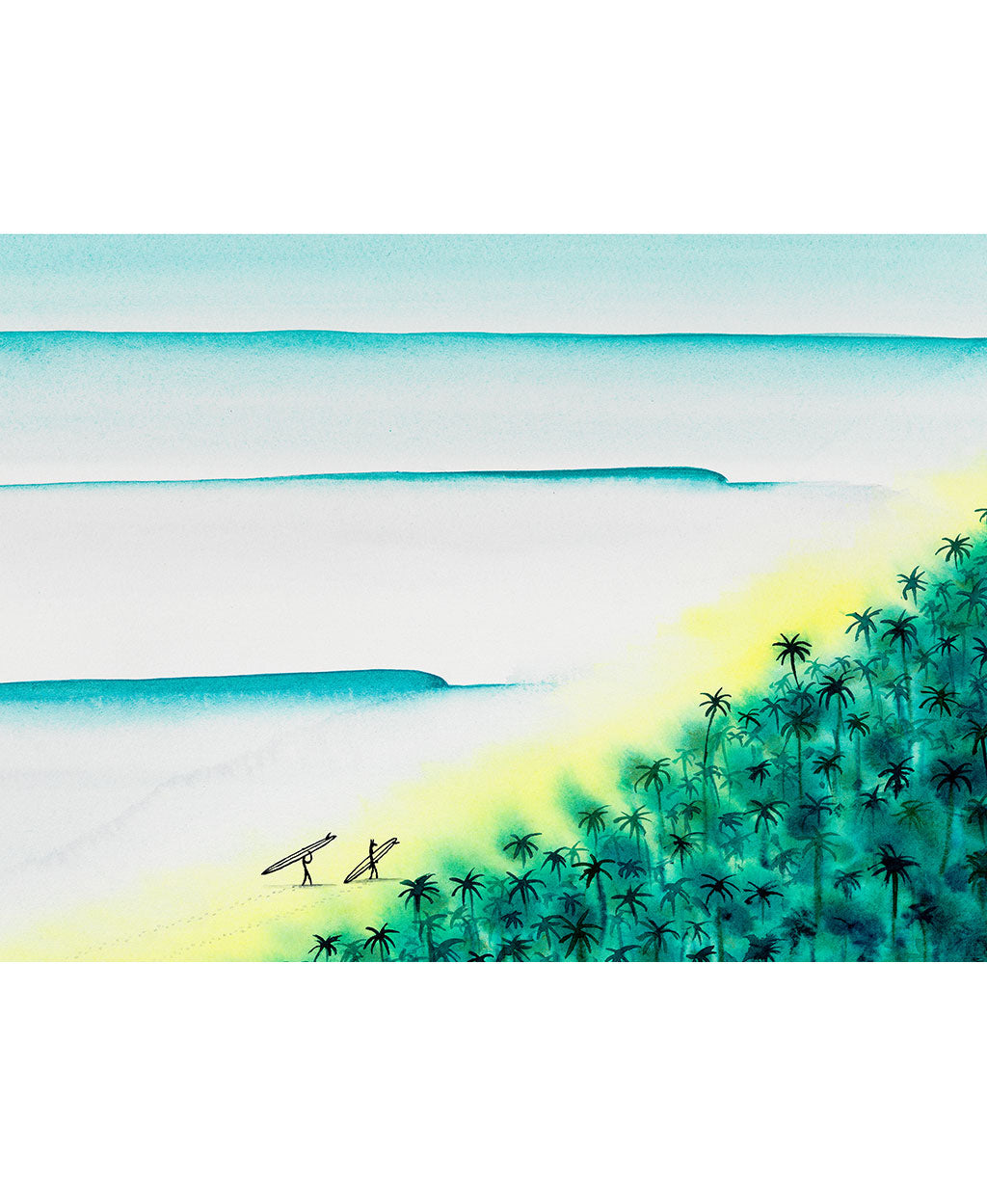 Two Surfers - Print/ Framed Print