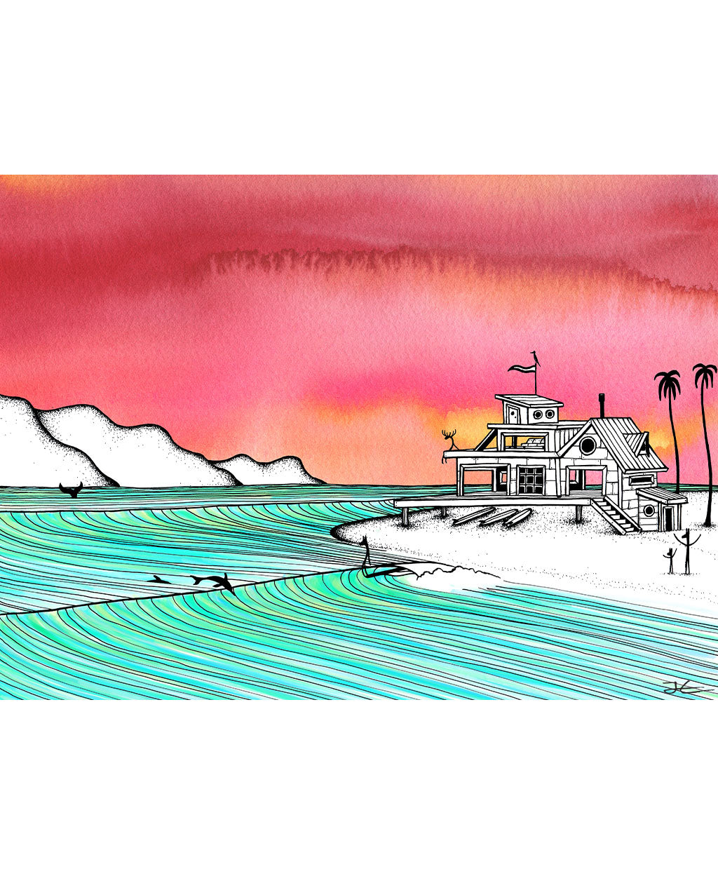 Visiting Friends - Print/ Framed Print