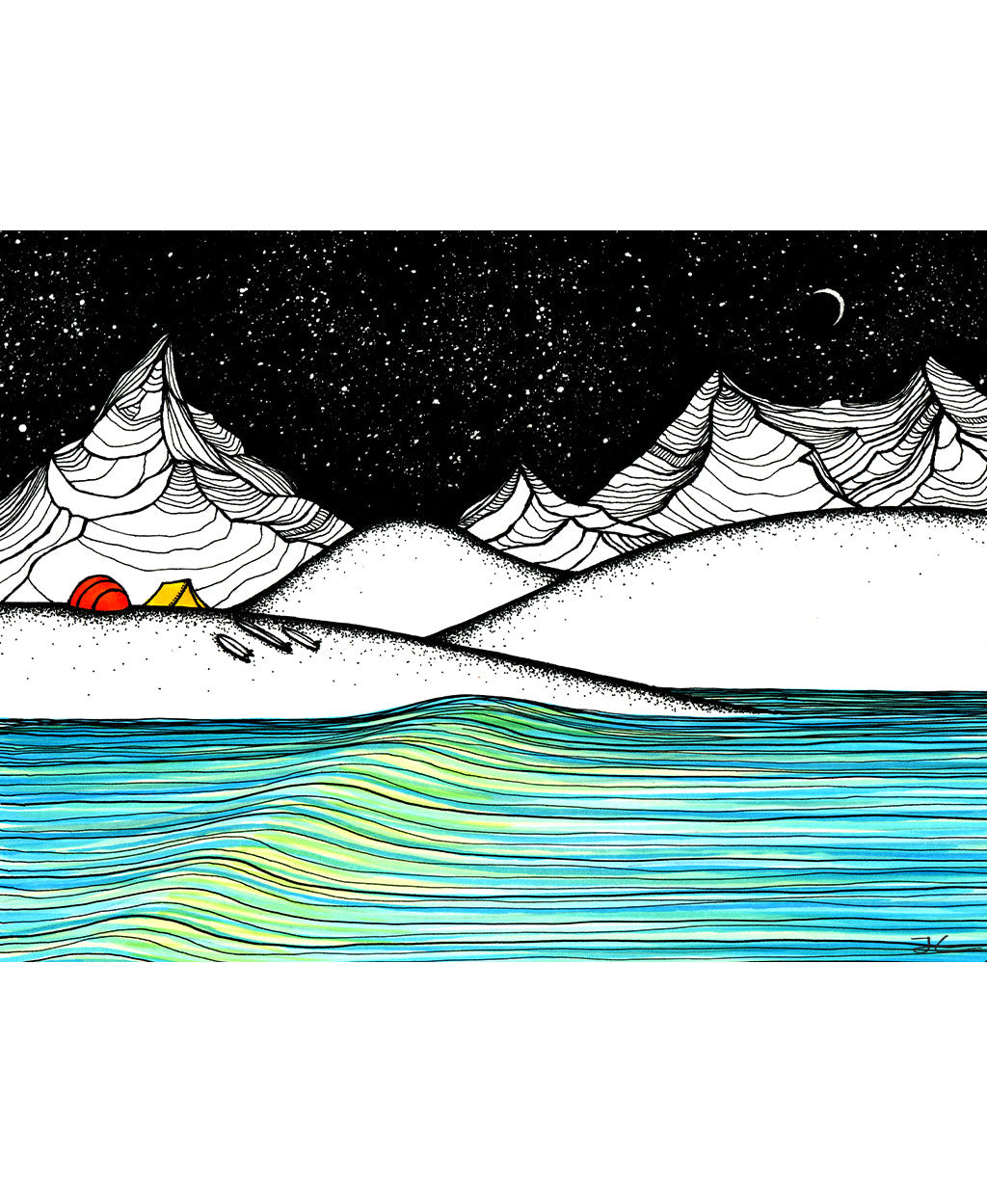 Waiting For Swell - Print/ Framed Print