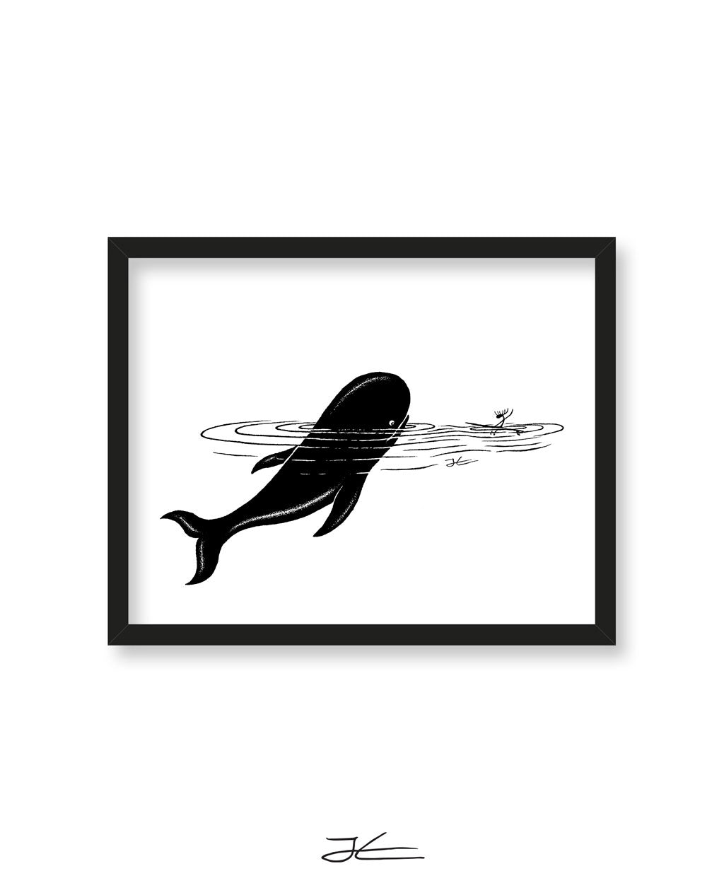 Whale Encounter - Print/ Framed Print