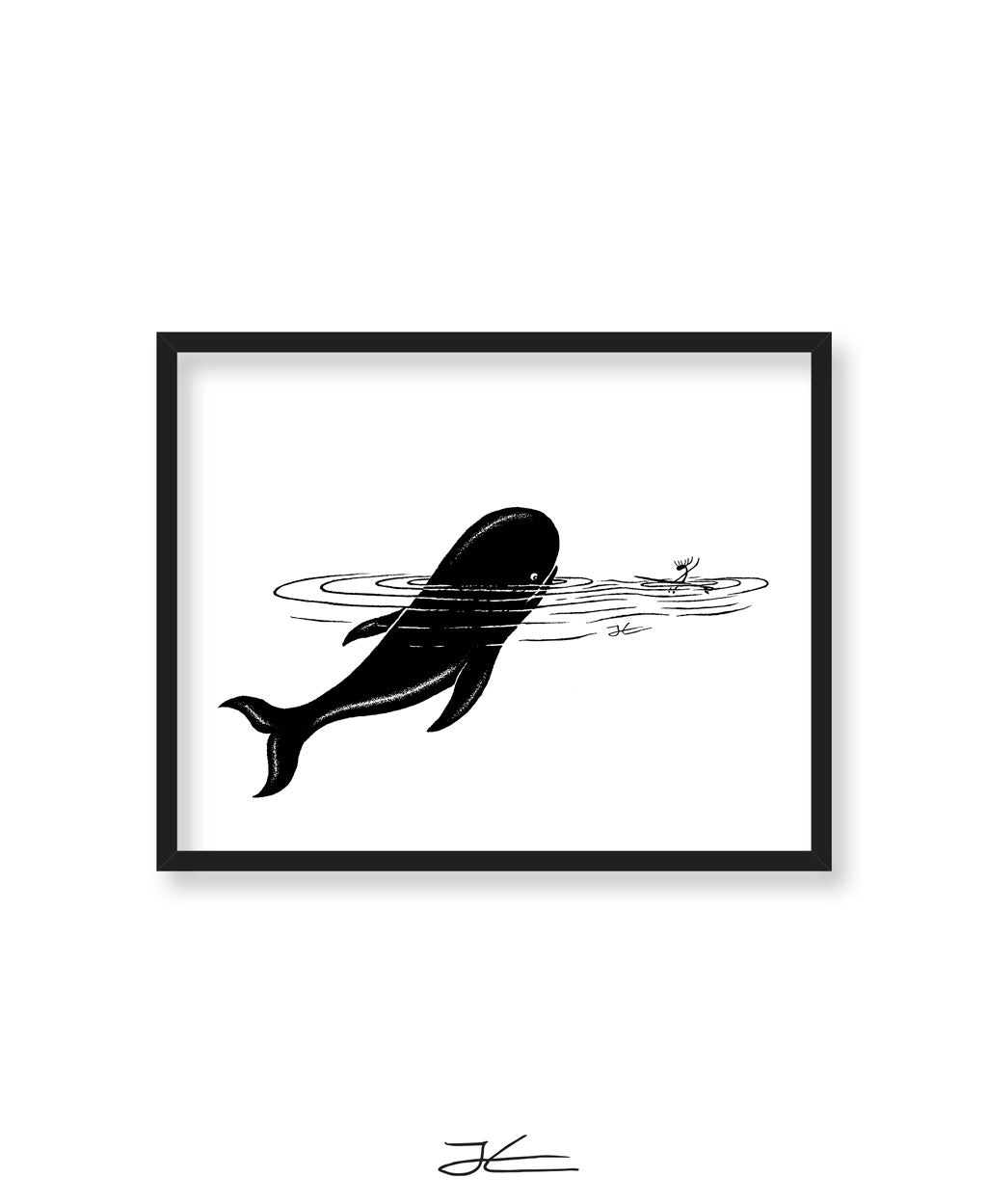 Whale Encounter - Print/ Framed Print