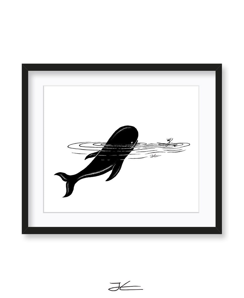 Whale Encounter - Print/ Framed Print