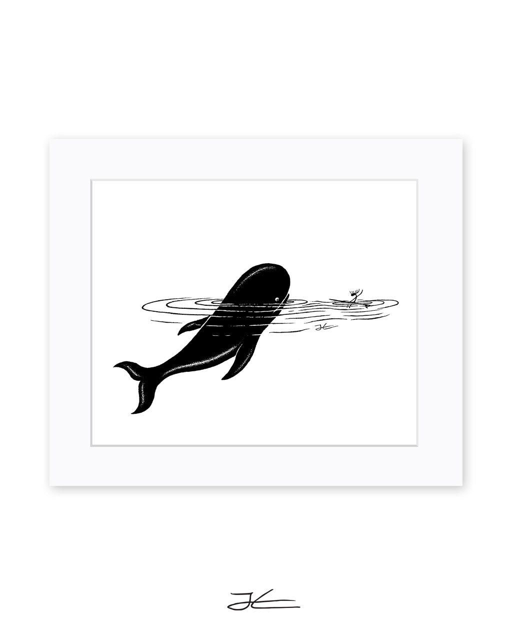 Whale Encounter - Print/ Framed Print