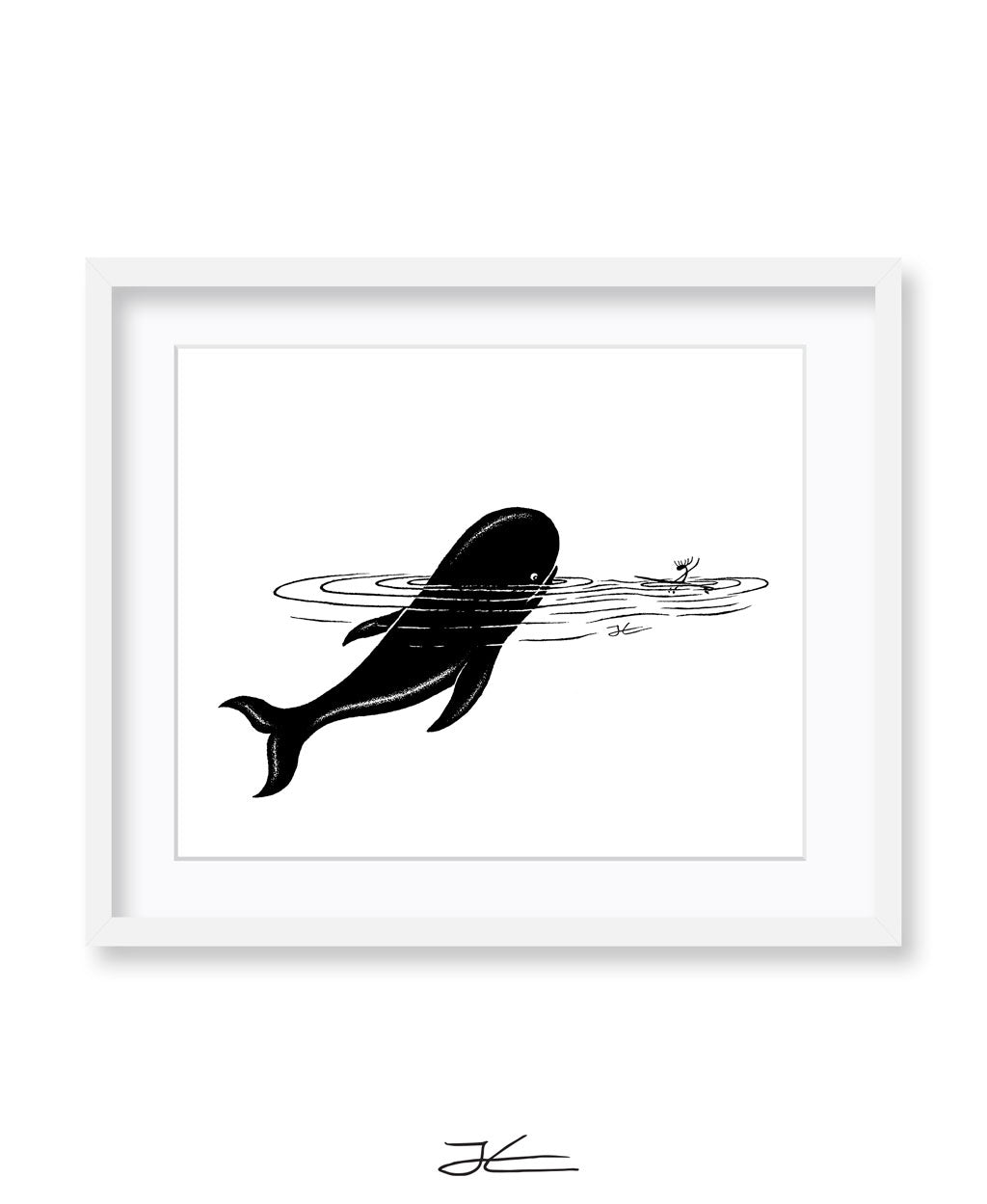 Whale Encounter - Print/ Framed Print