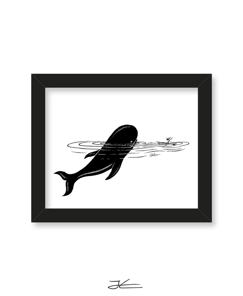Whale Encounter - Print/ Framed Print
