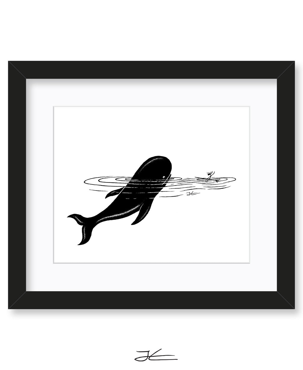 Whale Encounter - Print/ Framed Print