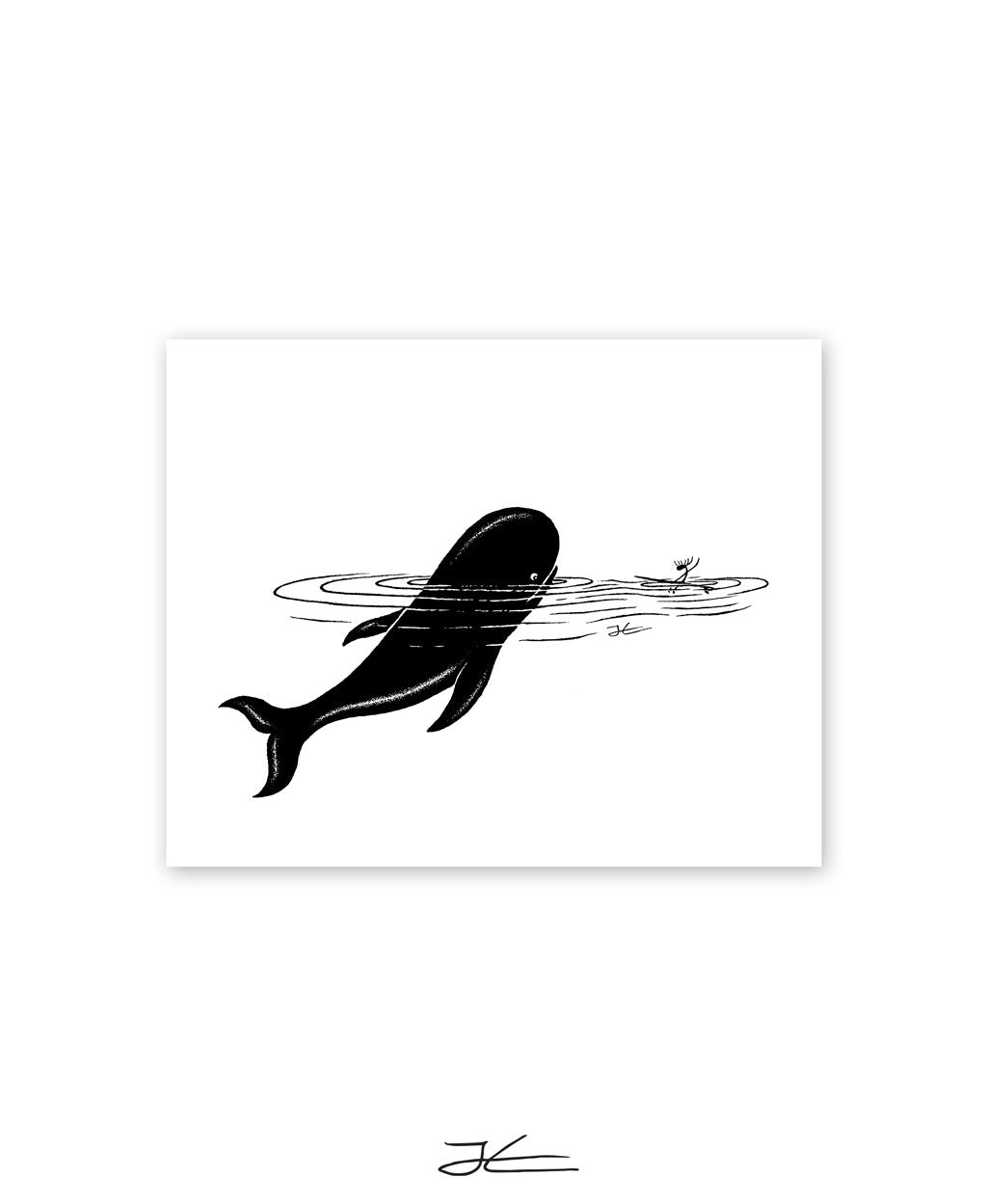 Whale Encounter - Print/ Framed Print