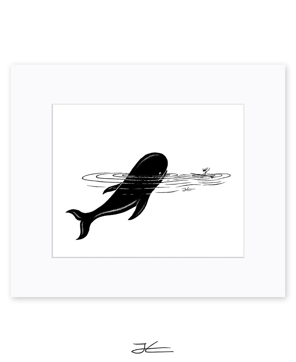 Whale Encounter - Print/ Framed Print