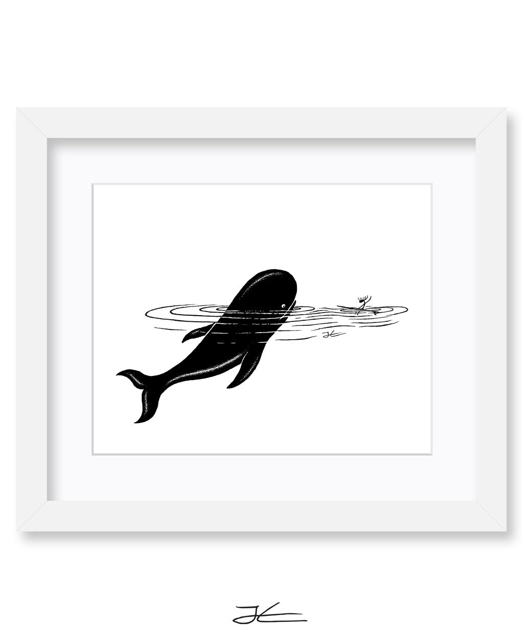 Whale Encounter - Print/ Framed Print