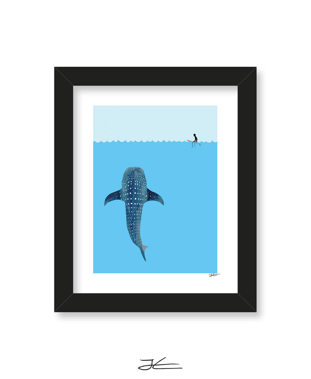 Buy Whale Shark - Print/ Framed Print Online. - Jonas Claesson