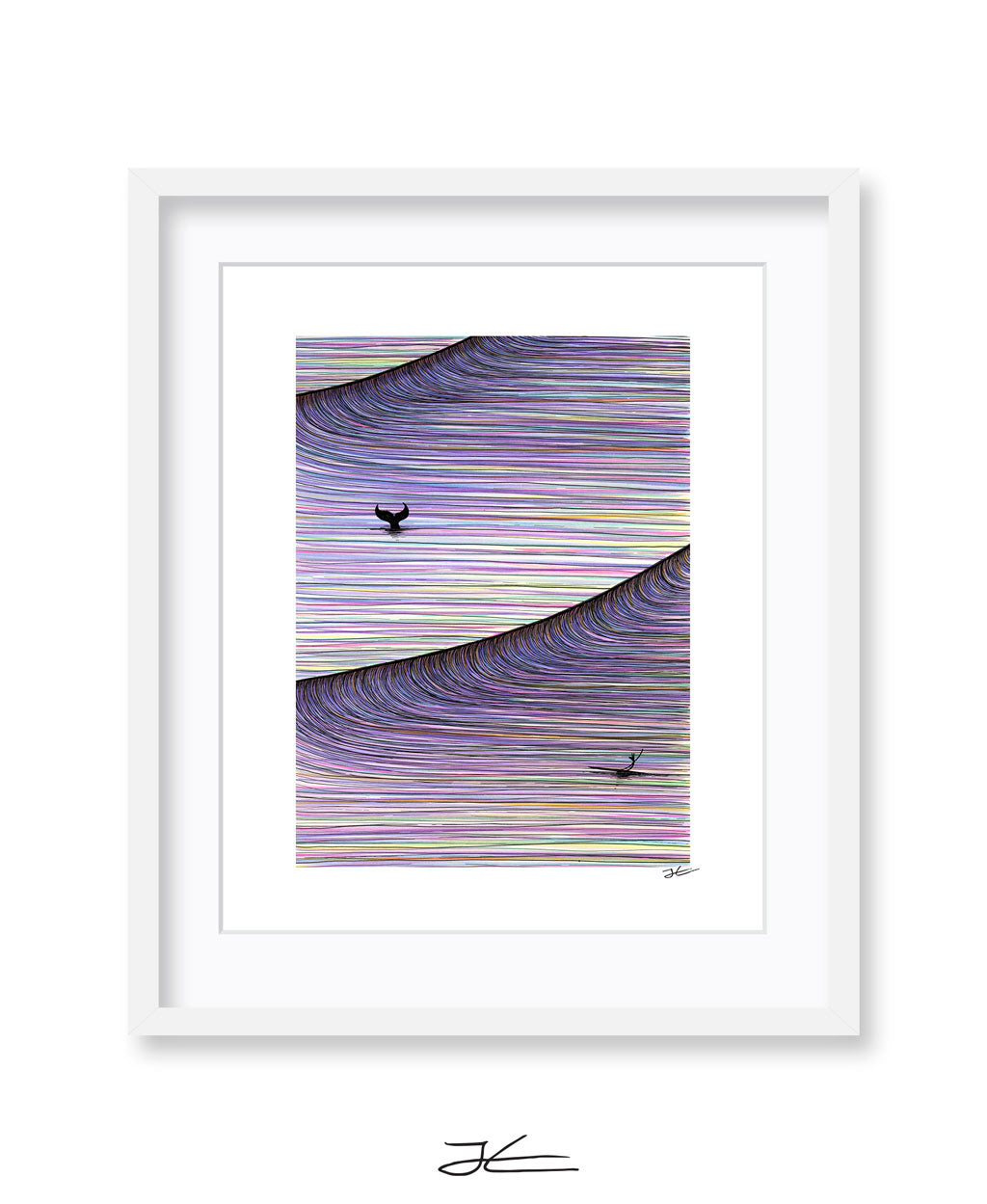 Whale Stoke - Print/ Framed Print