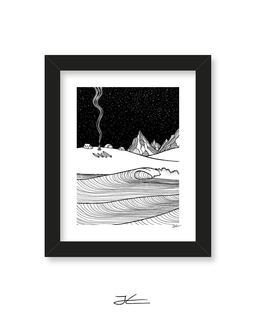 Wonderland Black & White - Print/ Framed Print