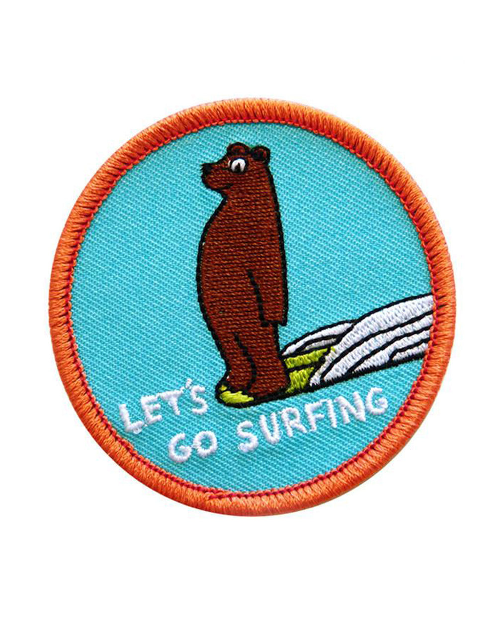 Let's Go Surfing Embroidered Patch